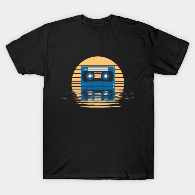 Sunset cassette tape T-Shirt by AnimeVision